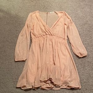 Francesca’s Jodie Starlight Godet Mini Dress L